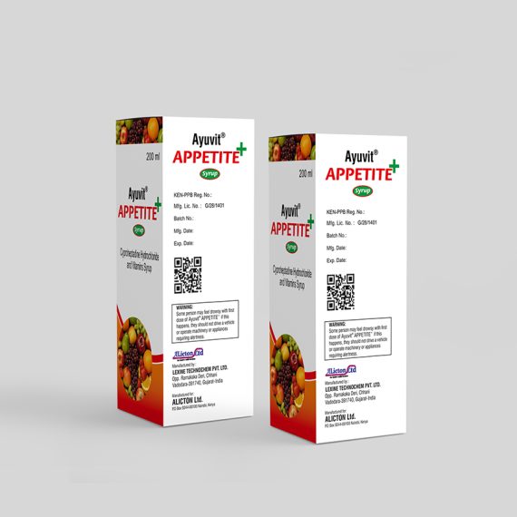 Ayuvit Appetite Syrup shop artwork